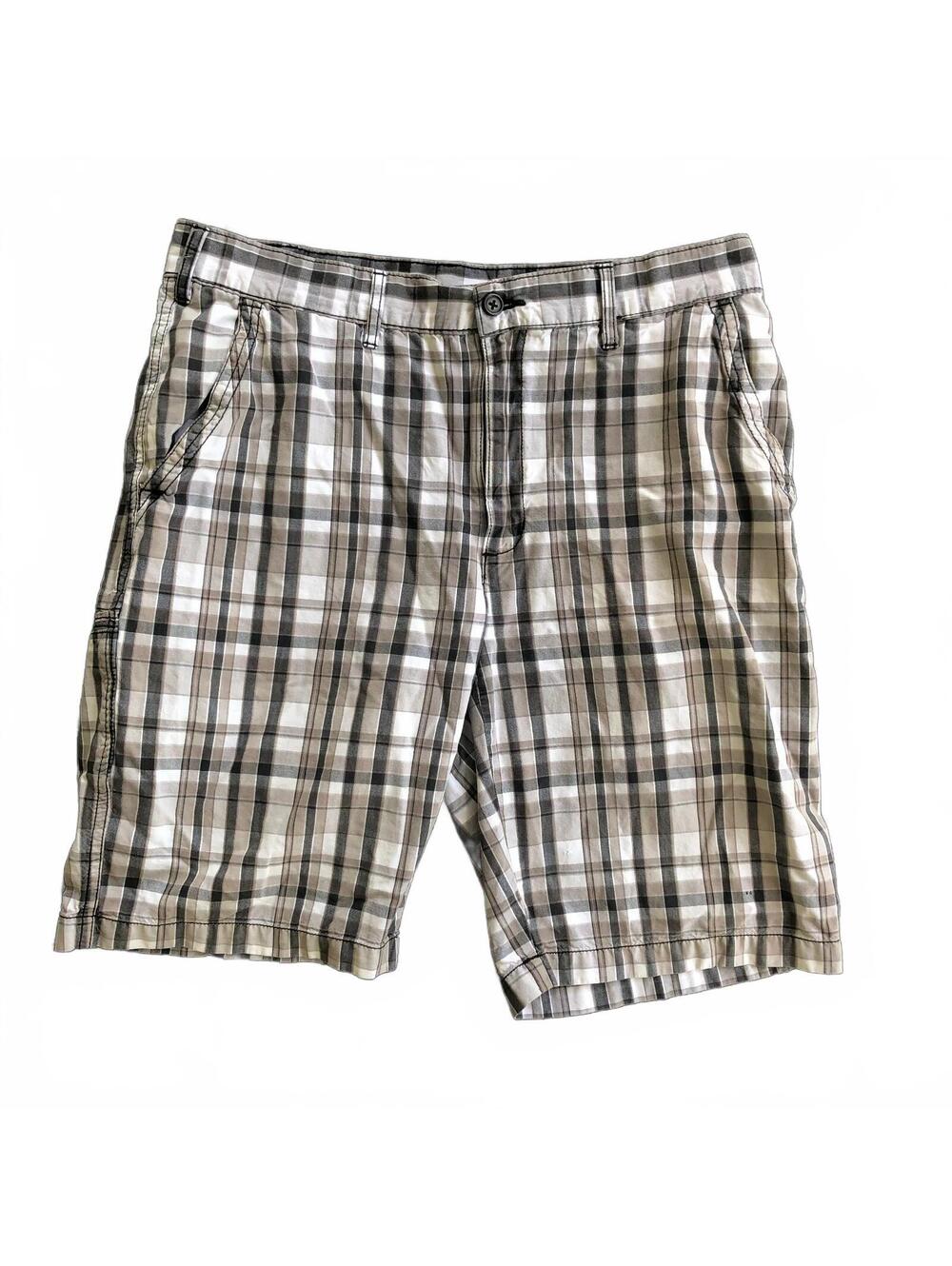 Axist Men's Plaid Cotton Shorts Size 34